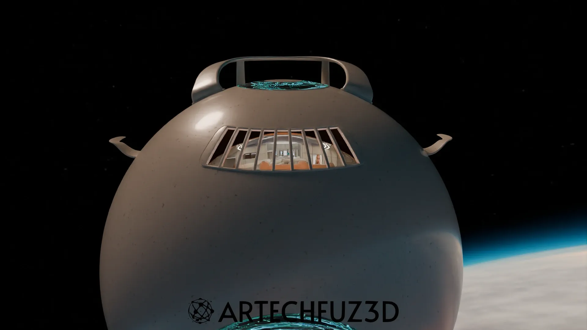 The ridged surface of the moon